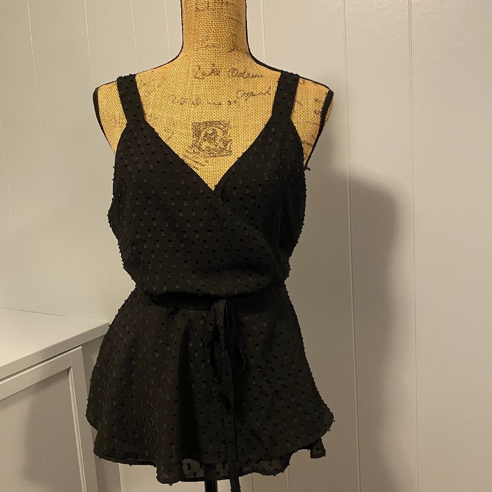 Loft Black Wrap Tank